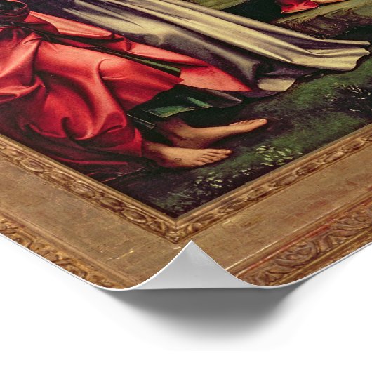 Aankondiging en heiligen, 1500 poster (Hoek)