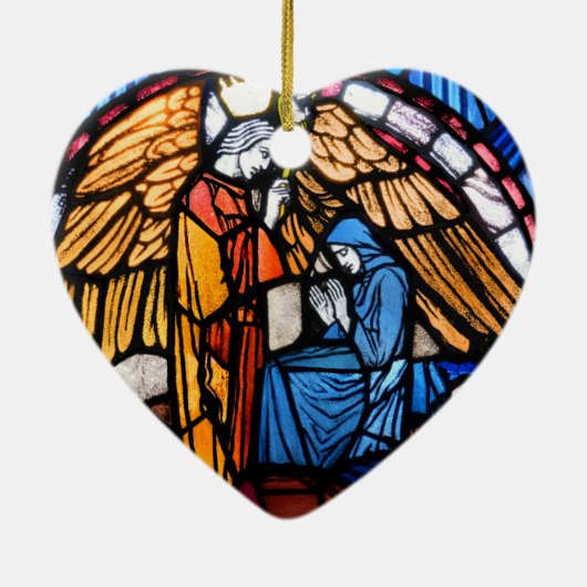 Aankondiging en nationaliteitsversiering keramisch ornament (Achterkant)