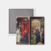 Aankondiging en presentatie in tempel magneet (Voorkant / Achterkant)