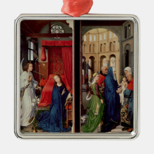 Aankondiging en presentatie in tempel metalen ornament