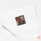 Aankondiging en presentatie in tempel vierkante sticker (Envelop)