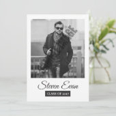 Aankondiging en uitnodiging van het afstuderen (Staand voorkant)