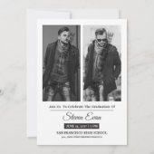 Aankondiging en uitnodiging van het afstuderen (Achterkant)