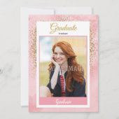 Aankondiging en uitnodiging van het afstuderen (Voorkant)