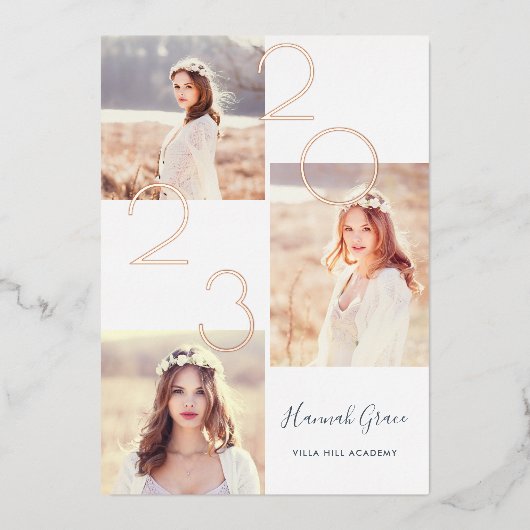 Aankondiging en uitnodiging van het Afstuderen van (Voorkant)