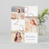 Aankondiging en uitnodiging van het Afstuderen van (Staand Voorkant)