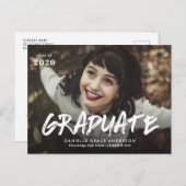 Aankondiging en uitnodiging van het afstuderen van (Voorkant / Achterkant)