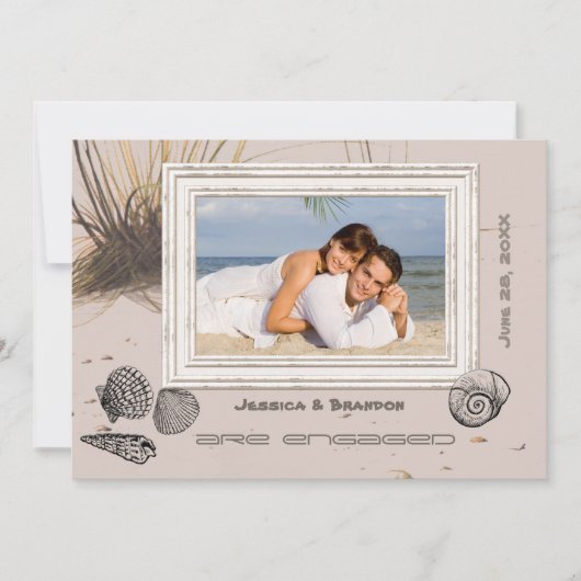 Aankondiging en uitnodiging van zeegras (Voorkant)