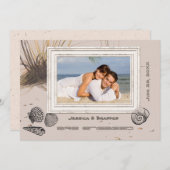 Aankondiging en uitnodiging van zeegras (Voorkant / Achterkant)