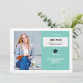 Aankondiging en uitnodiging voor afstuderen van se (Staand voorkant)