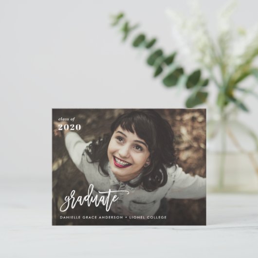 Aankondiging en uitnodiging voor Modern Script afs (Staand voorkant)