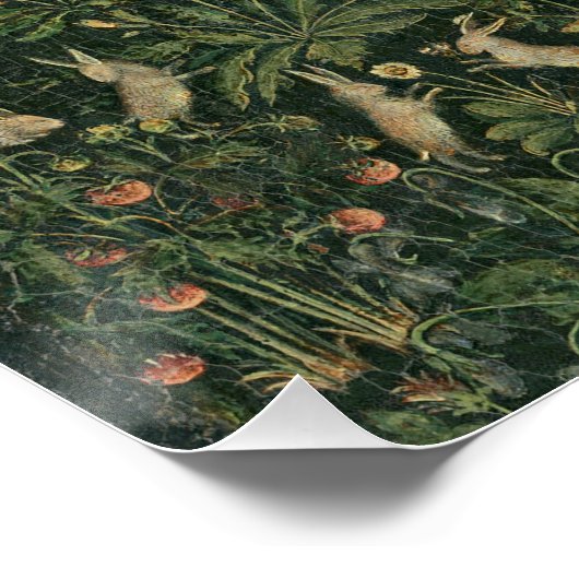 Aankondiging en uitzetting uit het paradijs poster (Hoek)