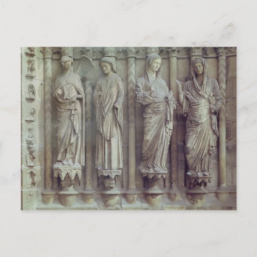 Aankondiging en visum briefkaart (Voorkant)