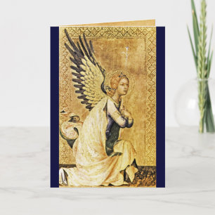 AANKONDIGING ENGEL ,Goud Geel ,Blauwe Saffier