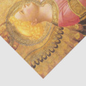 AANKONDIGING ENGEL IN GOUD ROZE Kerstgroet Tissuepapier (Detail)