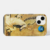 AANKONDIGING ENGEL MONOGRAM, Perkament iPhone Hoesje (Achterkant horizontaal)