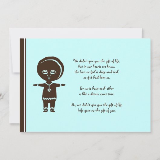 Aankondiging Ethiopian Boy Adoption (Achterkant)