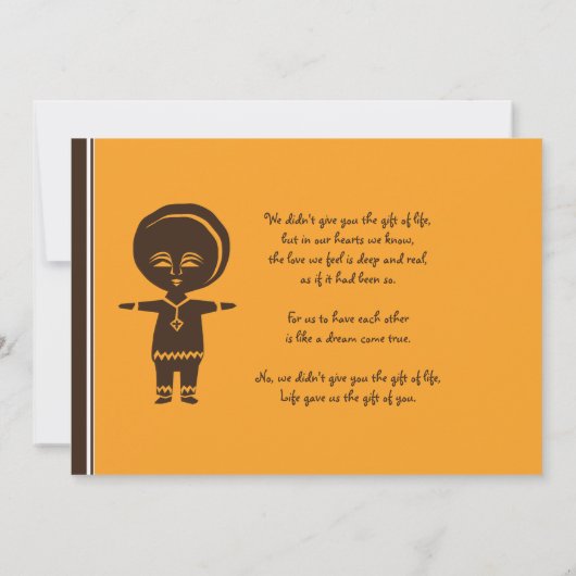 Aankondiging Ethiopian Boy Adoption (Achterkant)