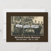 Aankondiging familieresjabloon foto's reunion (Voorkant)