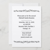 Aankondiging familieresjabloon foto's reunion (Achterkant)