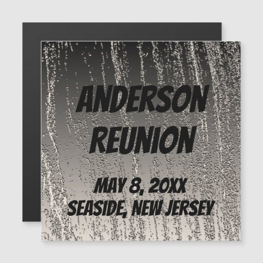 Aankondiging familiereünie Silver Stripe Keepomwil (Voorkant / Achterkant)