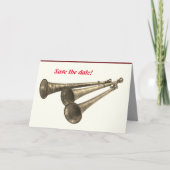 Aankondiging feest viering hoorns trompetten (Voorkant)