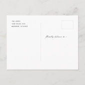 Aankondiging Floral Arch Tan Photo Afstuderen (Achterkant)