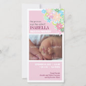 Aankondiging Floral Bunch-Baby (Voorkant)