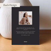 Aankondiging Floral Folie Arch Foto Afstuderen