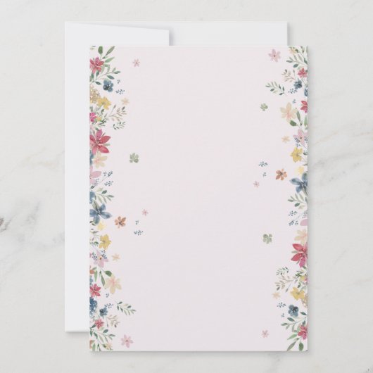 Aankondiging Floral Photo Afstuderen (Achterkant)