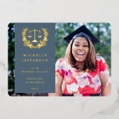 Aankondiging folie/Blauwwetschool Afstuderen (Voorkant)