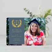 Aankondiging folie/Blauwwetschool Afstuderen (Staand Voorkant)