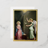 aankondiging; folie feestdagen briefkaart (Voorkant / Achterkant)