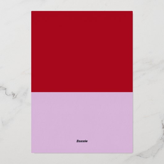 Aankondiging Folie Paars en rood Afstudeerder foto (Achterkant)