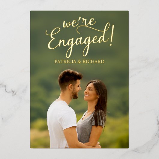 Aankondiging Folie verloving (Voorkant)