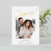 Aankondiging Folie verrassend Verloving (Staand Voorkant)