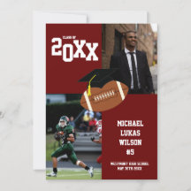 Aankondiging football Afstuderen Sportmaroon