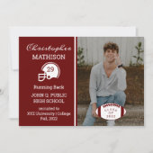 Aankondiging football Player Photo Dk Red Afstudee (Voorkant)