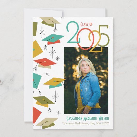 Aankondiging  foto Afstuderen Retro (Voorkant)