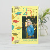 Aankondiging  foto Afstuderen Retro (Staand voorkant)