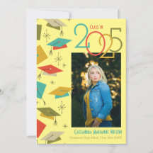 Aankondiging  foto Afstuderen Retro