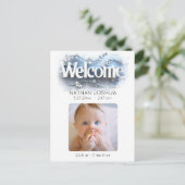 *~* Aankondiging Foto AP79 Baby Pasgeboren Geboort (Staand voorkant)