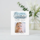 *~* Aankondiging Foto AP79 Baby Pasgeboren Geboort (Staand voorkant)