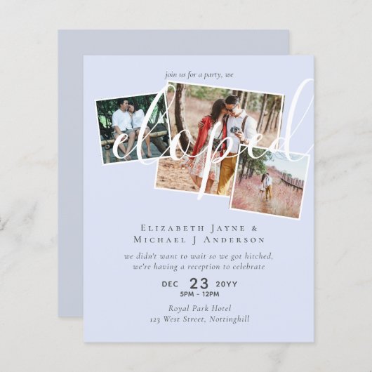 AANKONDIGING FOTO We zijn gevlucht Ontvangstfeest (Voorkant / Achterkant)