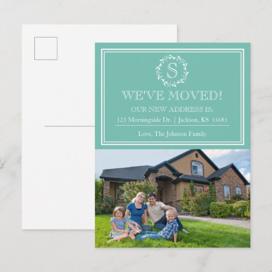 Aankondiging fotobewerking (veranderlijke kleur) (Voorkant / Achterkant)