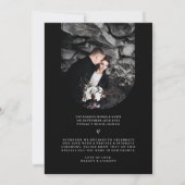 Aankondiging foto's zwart-wit en elopement (Achterkant)