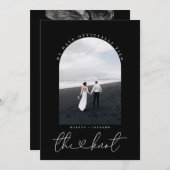 Aankondiging foto's zwart-wit en elopement (Voorkant / Achterkant)