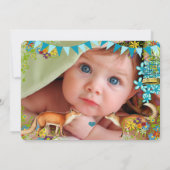 Aankondiging  Fox Bunting Garden Baby Boy (Achterkant)