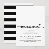 Aankondiging geannuleerd bruiloft legante kalligra (Voorkant / Achterkant)