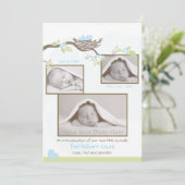 Aankondiging geboorte - Baby Boy (Staand voorkant)